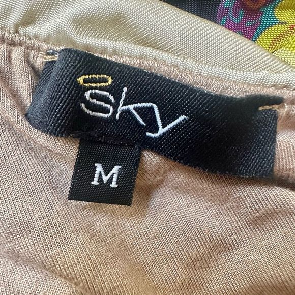 Sky Bodycon mini dress with gold cuffs - Picture 7 of 12